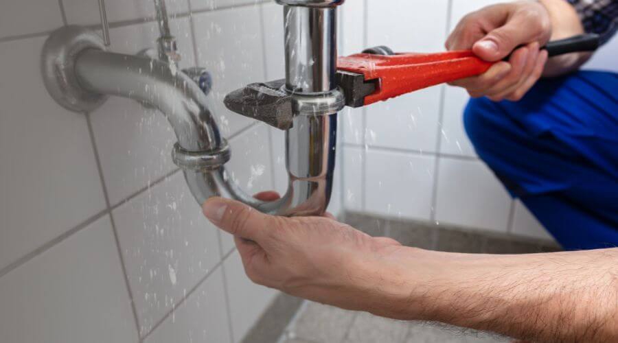 Indoor tankless water heater installation in Brockway, MT